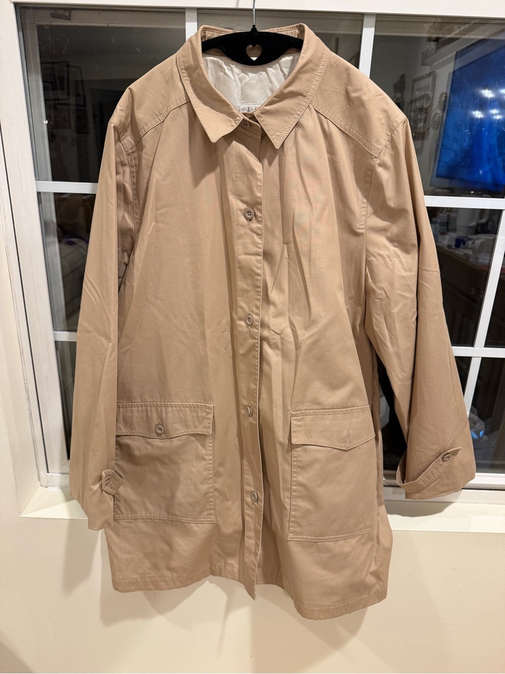 London Fog Light Tan Trench-Style Coat
